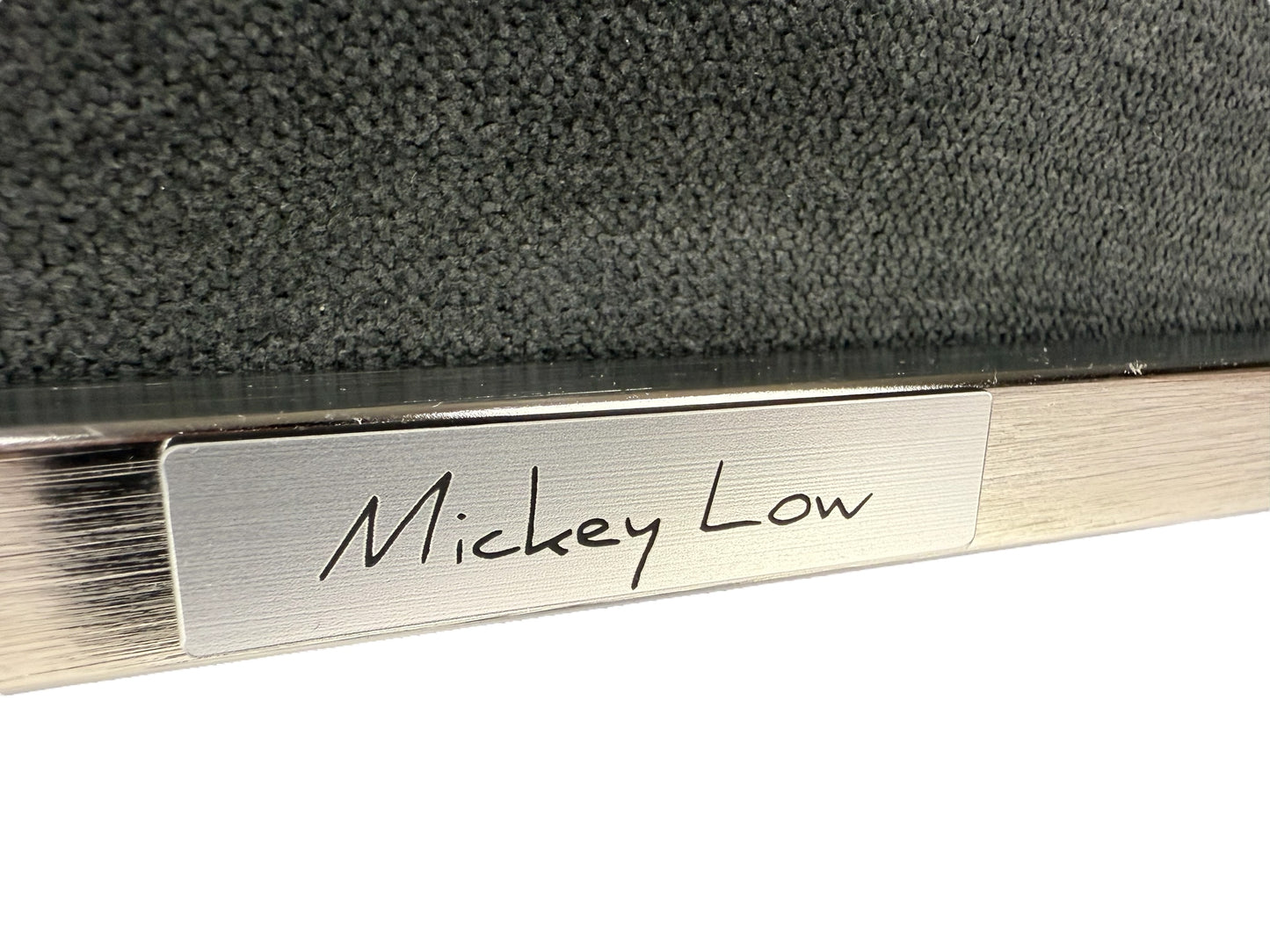Mickey Low – Signature Series Handcrafted Luxury Dog Bed with Stainless Steel Frame