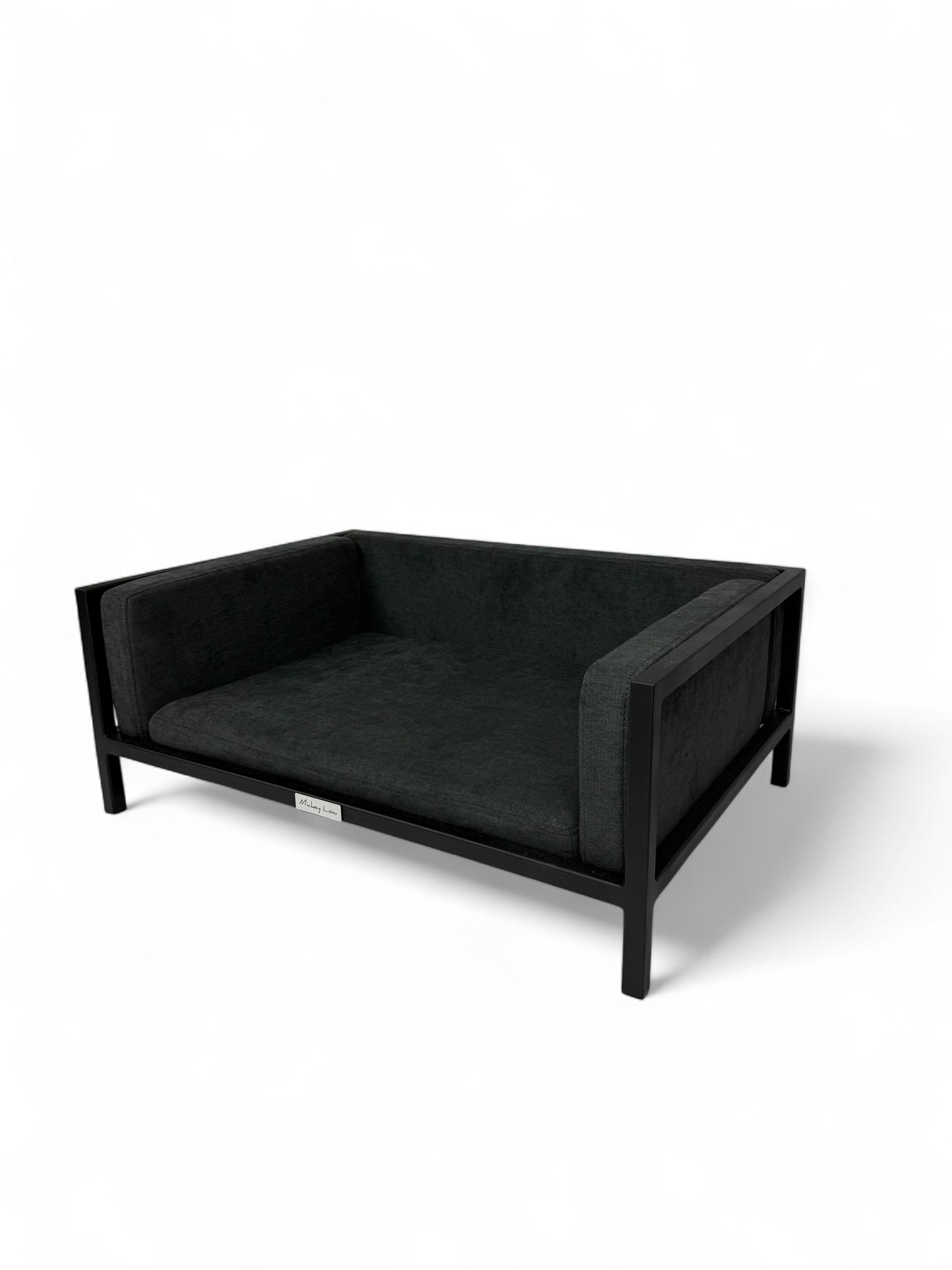 Mickey Low – Noir Edition Dog Bed (Black Powder-Coated Steel)
