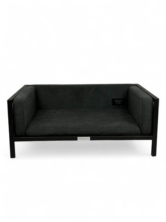 Mickey Low – Noir Edition Dog Bed (Black Powder-Coated Steel)