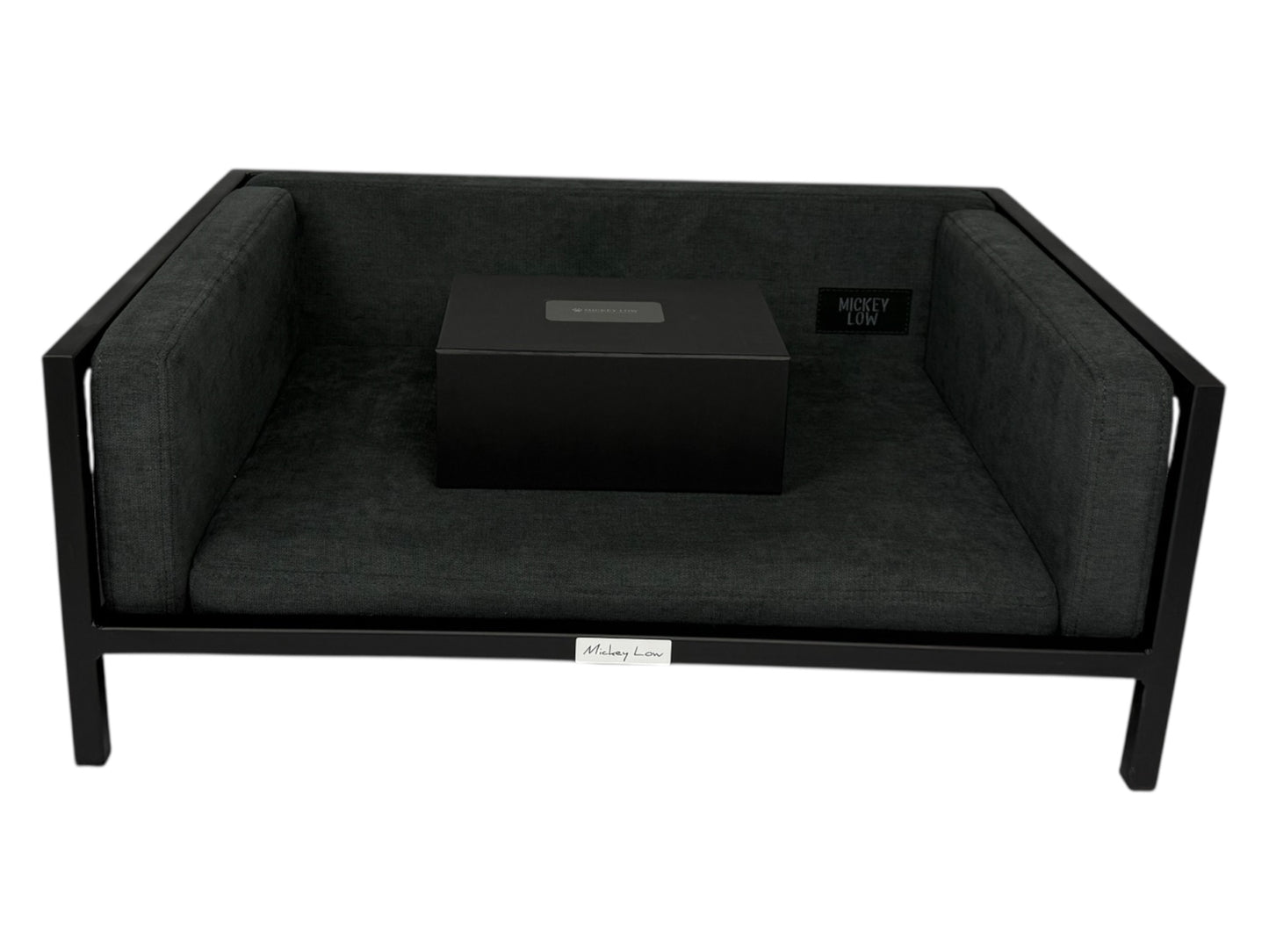 Mickey Low – Noir Edition Dog Bed (Black Powder-Coated Steel)
